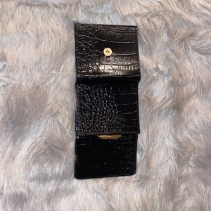 Belle rose leather wallet